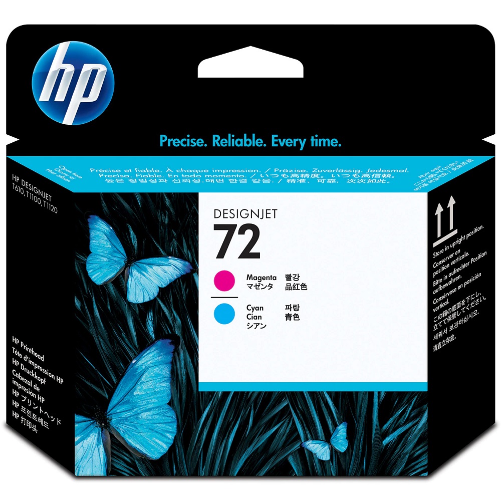 Genuine HP 72 Magenta and Cyan Printhead (C9383A) PC Shopper
