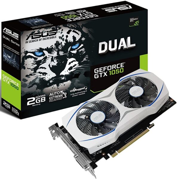 ASUS Dual nVidia GeForce GTX 1050 2GB Gaming Graphics Card DUAL GTX1050 2G V2 PC Shopper